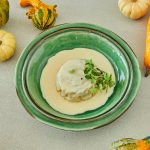 Lasaña de Verduras y Setas + Salsa Ligera de Parmesano y Trufa + Nube de parmesano