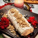 Tarta Pavlova Enrollada de Turrón