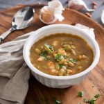 Guiso de Verdinas con Sepia y Langostinos