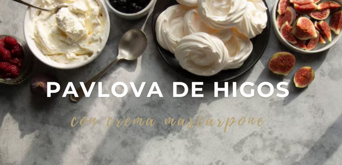 receta de pavlova de higos