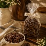 comprar pretzel con chocolate negro