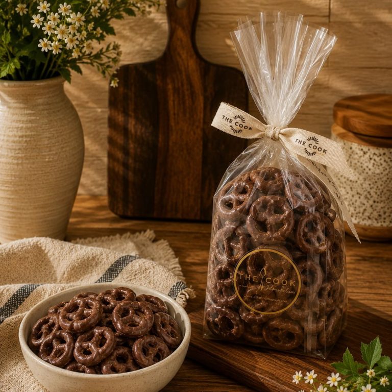 comprar pretzel con chocolate con leche