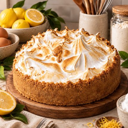 Tarta de galletas crema de limon y chocolate blanco